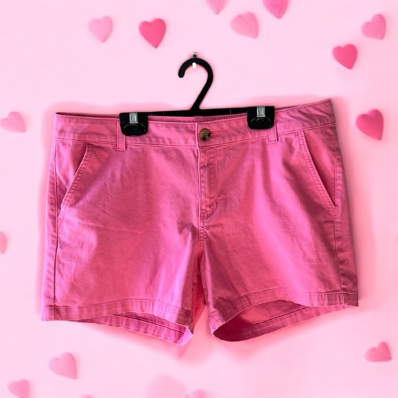 a.n.a Pink Cotton Twill Shorts - Picture 14 of 14